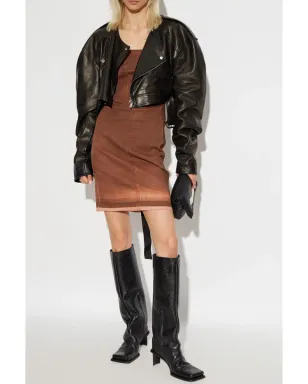 Rick Owens DRKSHDW ストラップレス デニムドレス - サムネイル2
