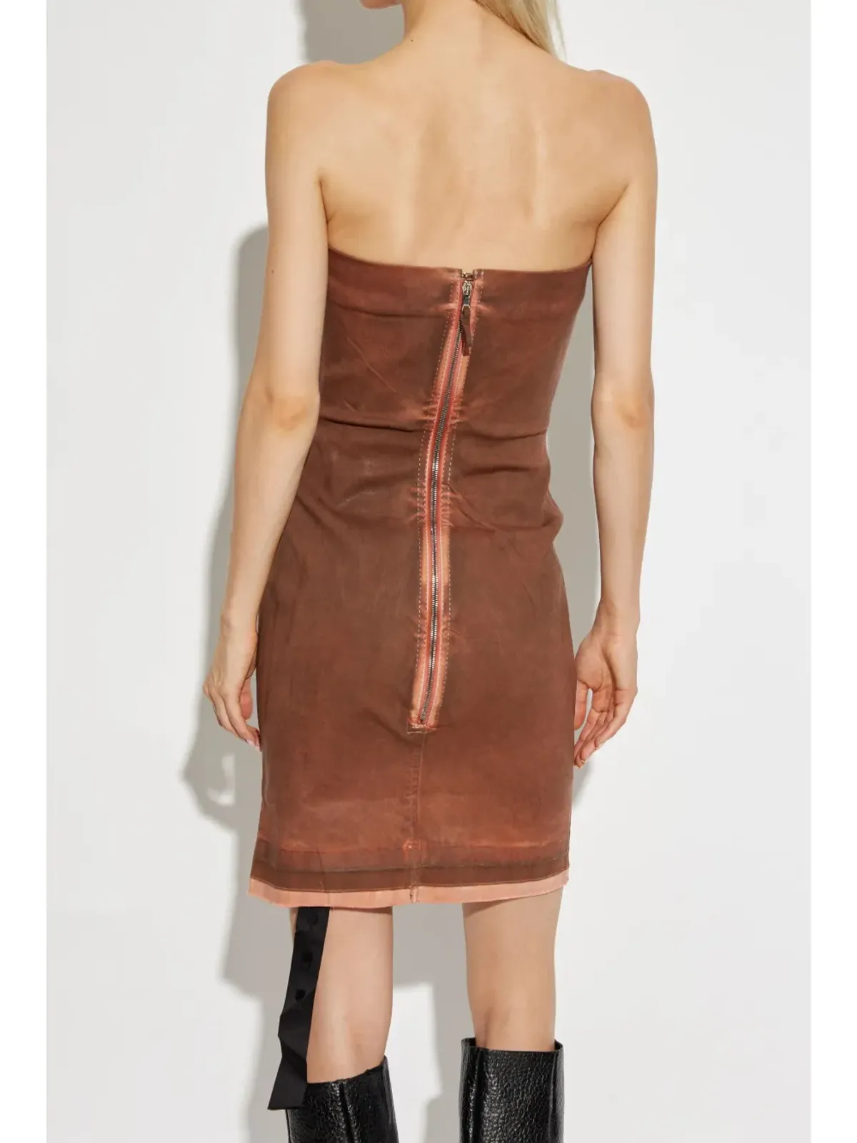 Rick Owens DRKSHDW ストラップレス デニムドレス - 画像4