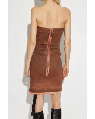 Rick Owens DRKSHDW ストラップレス デニムドレス - サムネイル4