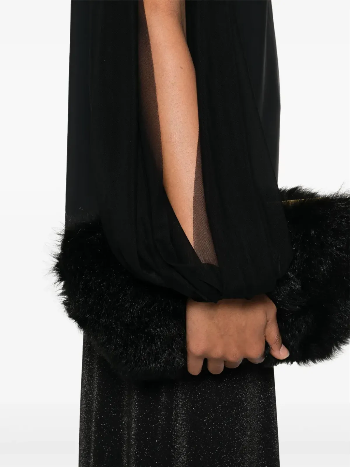 CHIARA BONI La Petite Robe Shanti Illusion blouse - Black - 画像5