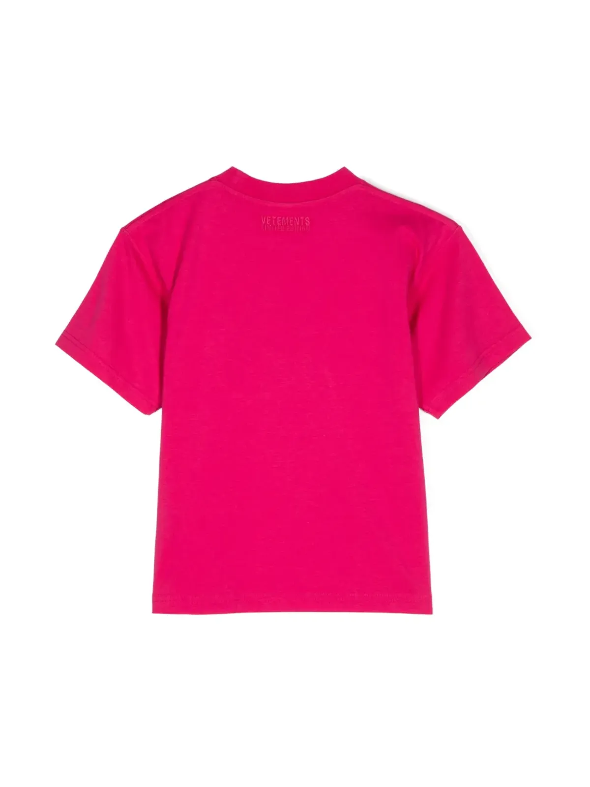 Vetements Kids ロゴプリントTシャツ（ピンク） - 画像2