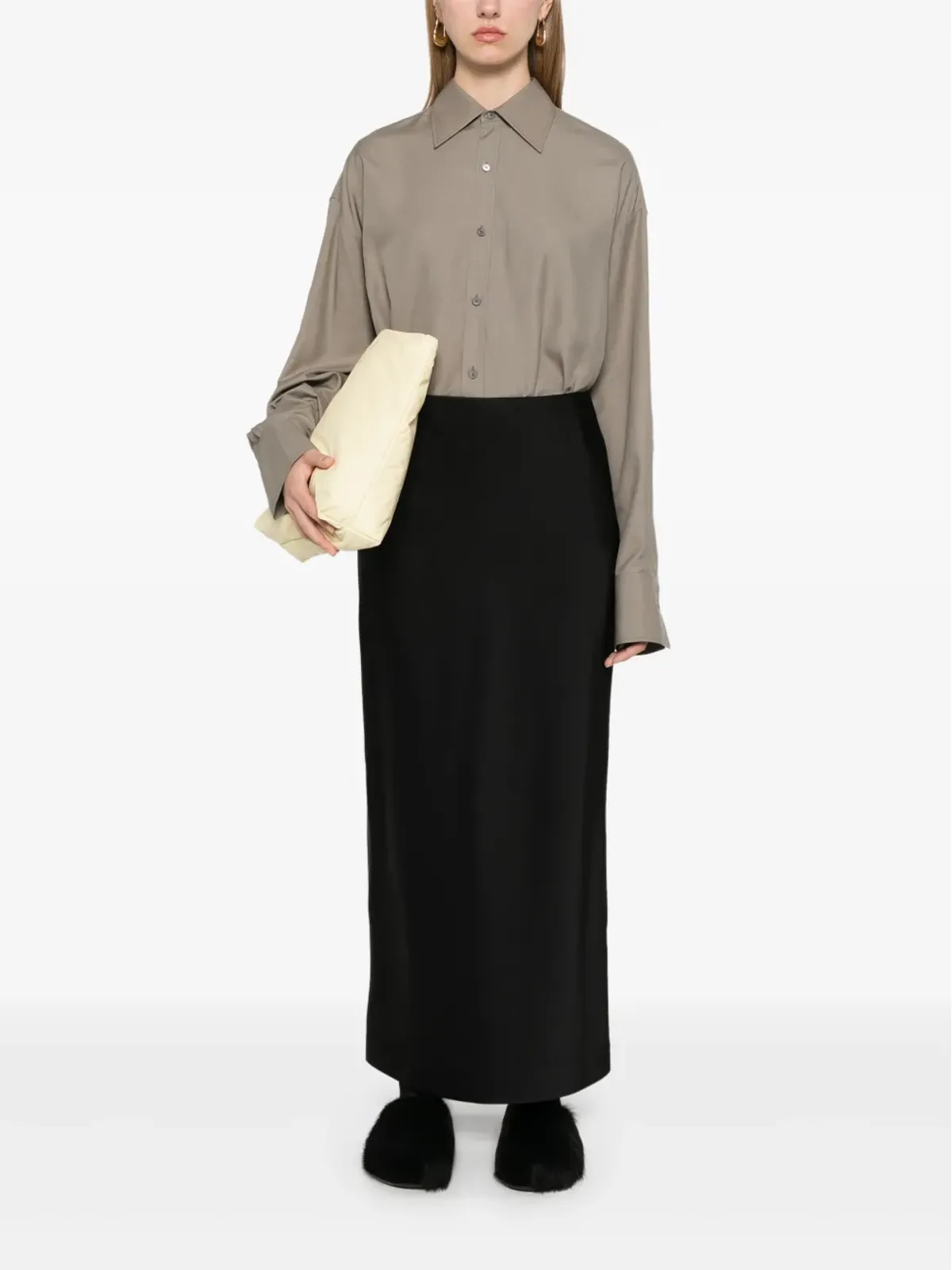Carven バイアスカット マキシスカート - 画像2