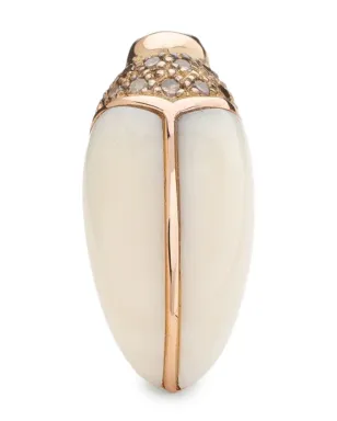 Bibi van der Velden 18kt gold Mini Mammoth Scarab stud diamond earring - サムネイル1