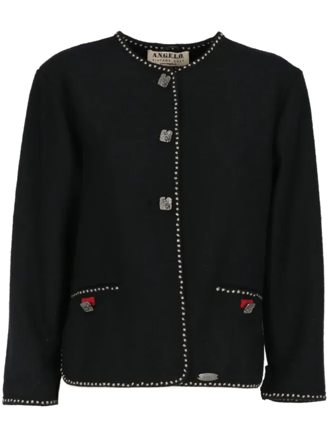 A.N.G.E.L.O. Vintage Cult A.N.G.E.L.O. Vintage Cult 1990年代 コントラストトリム ジャケット ブラックの商品画像