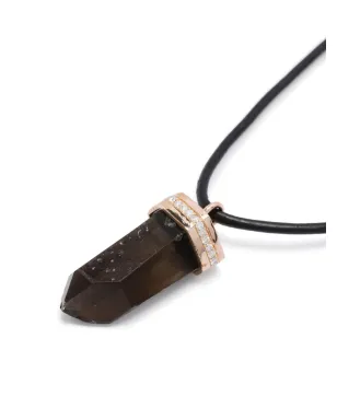 JIA JIA 14K ローズゴールド スモーキー・クォーツ ペンダントネックレス - ブラック - サムネイル3