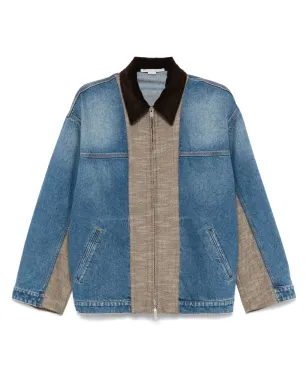 Stella McCartney デニムツイード ジャケット ブルー - サムネイル1