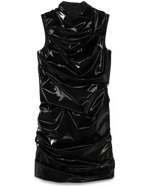 Alexander McQueen ラミネーテッド ミニドレス - サムネイル1