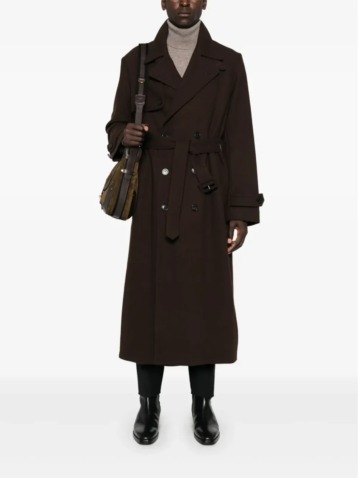 Saint Laurent カシミアセーター ブラウン - 画像2