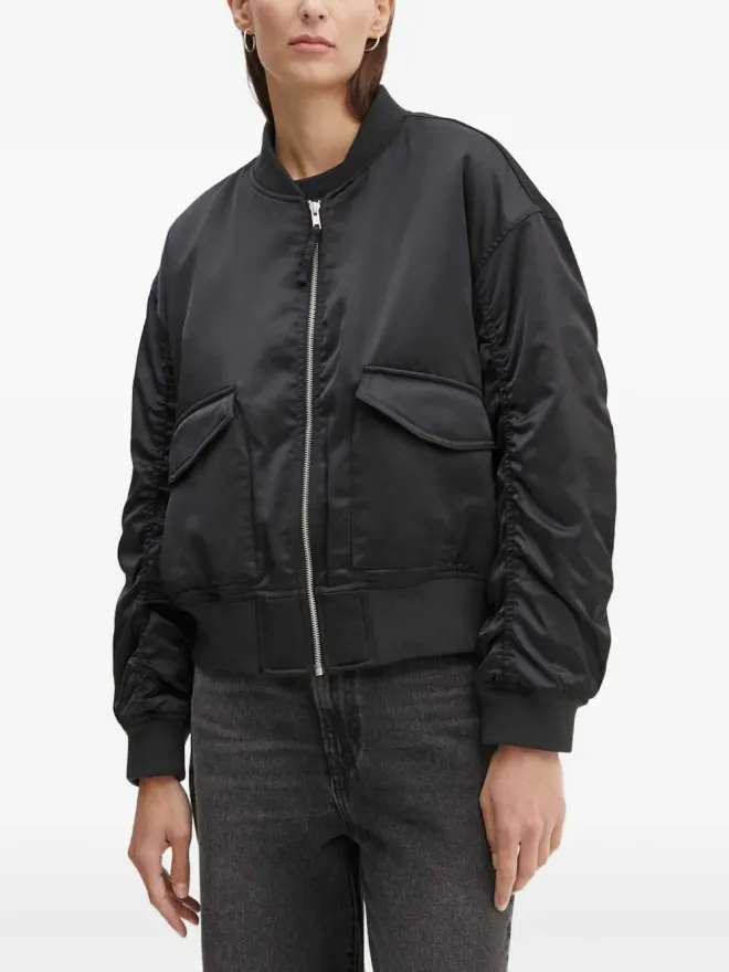 LEVI'S Levi's ギャザー袖ボンバージャケット - ブラックの商品画像