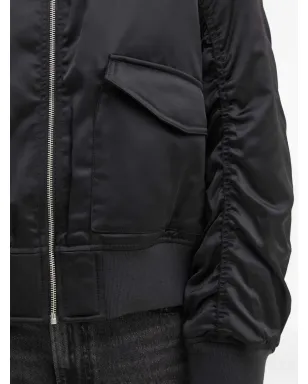 Levi's ギャザー袖ボンバージャケット - ブラック - サムネイル5