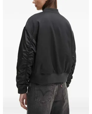 Levi's ギャザー袖ボンバージャケット - ブラック - サムネイル4