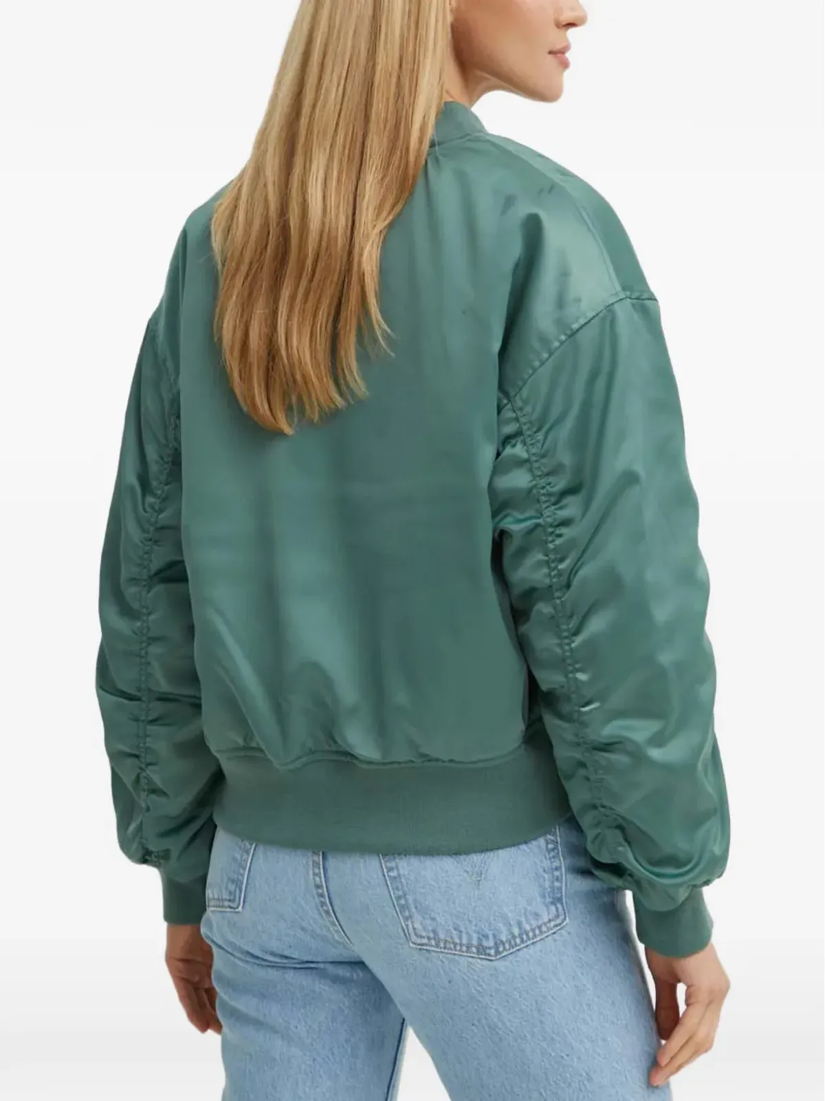 Levi's フラップポケット ボンバージャケット グリーン - 画像3