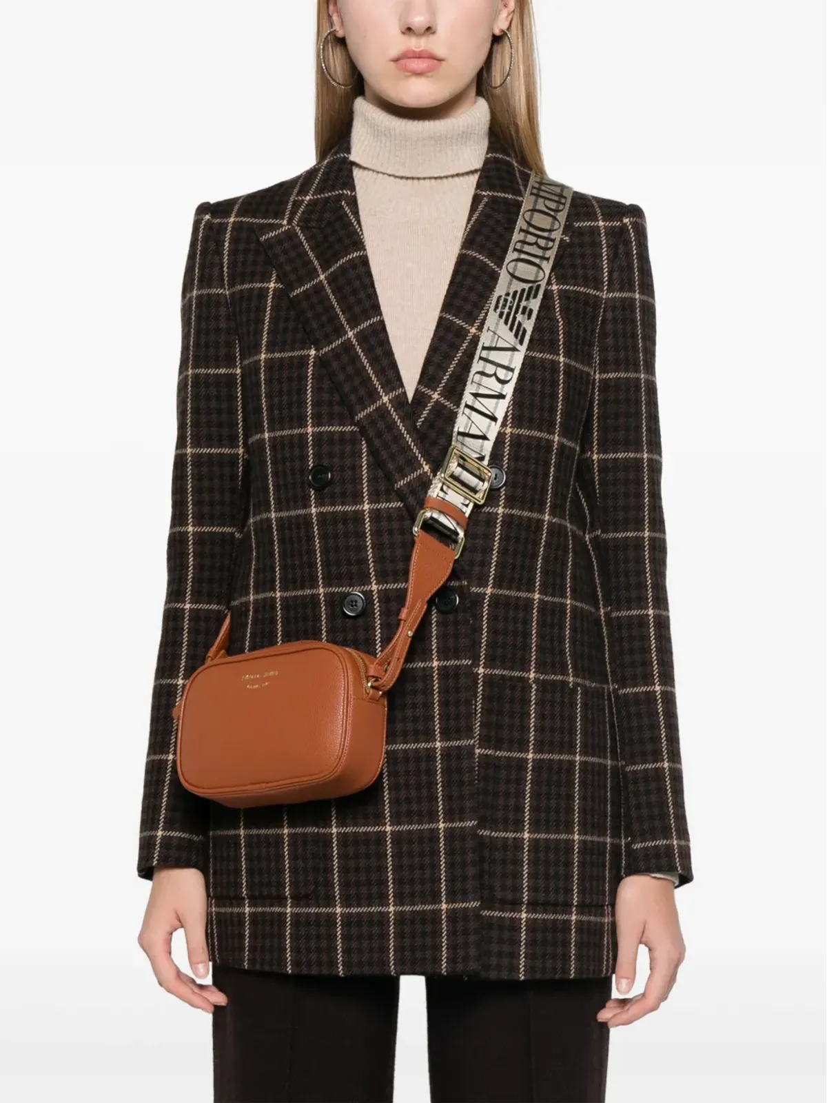 Emporio Armani ロゴデボスド クロスボディバッグ - ブラウン - 画像2