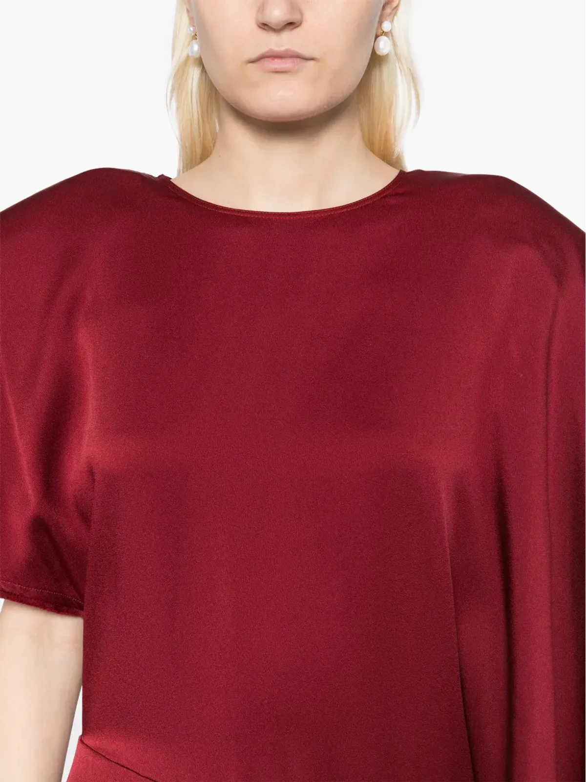 Stella McCartney アシンメトリック マキシドレス - レッド - 画像5