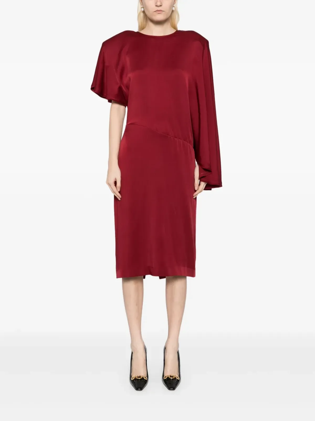 Stella McCartney アシンメトリック マキシドレス - レッド - 画像2