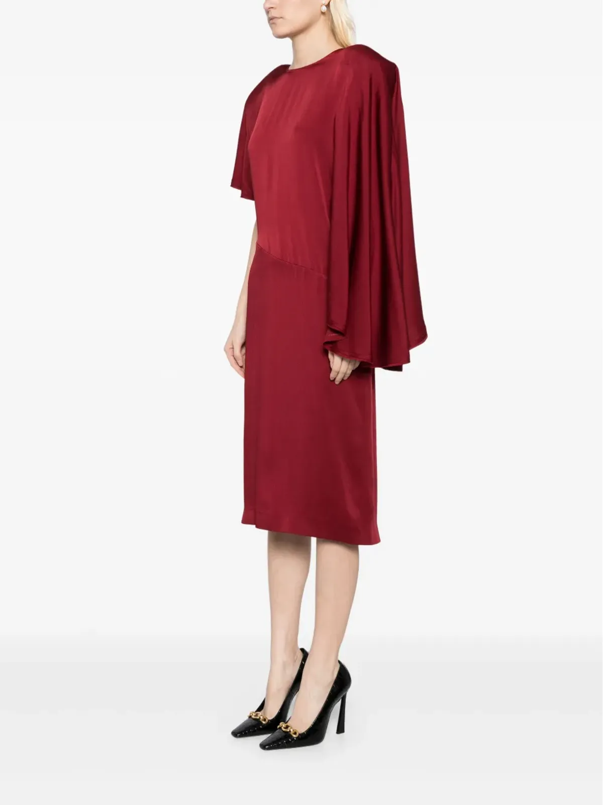 Stella McCartney アシンメトリック マキシドレス - レッド - 画像3
