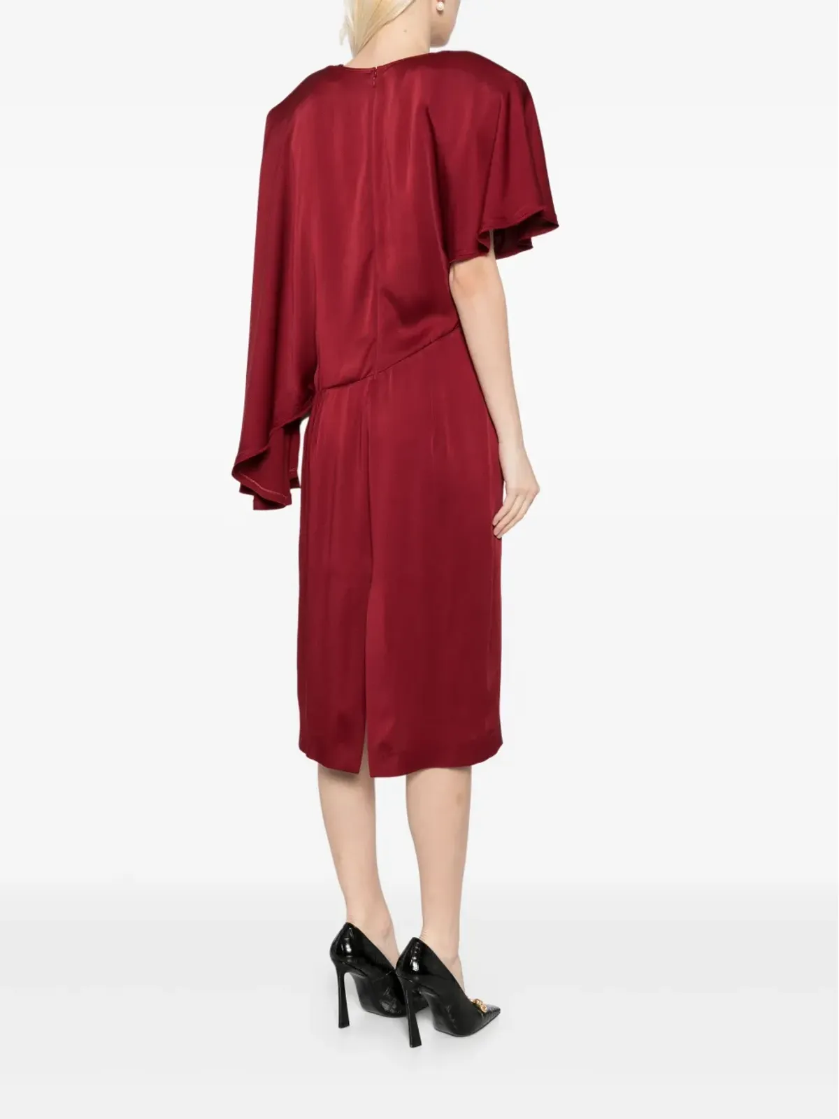 Stella McCartney アシンメトリック マキシドレス - レッド - 画像4