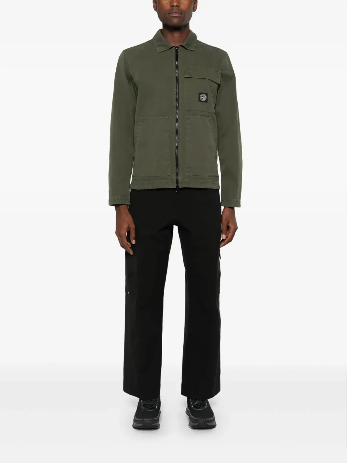 Stone Island コンパスモチーフ シャツ - 画像2
