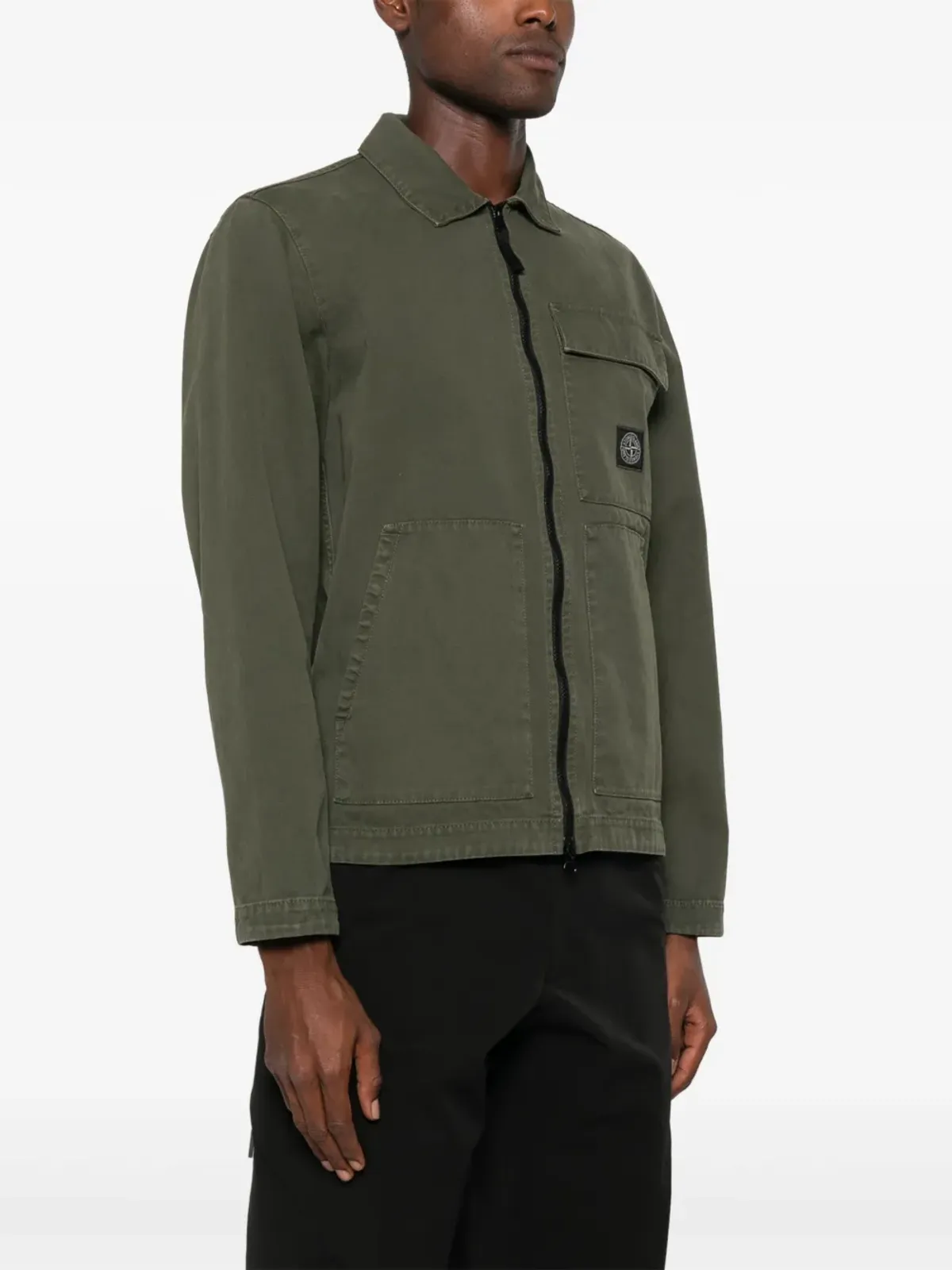Stone Island コンパスモチーフ シャツ - 画像3