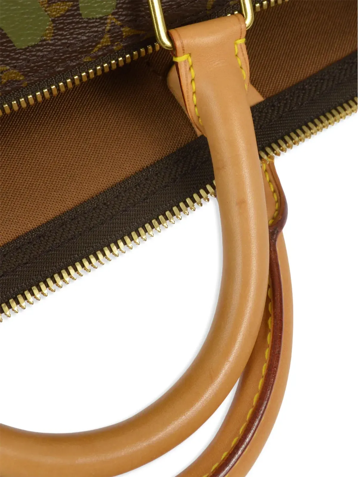 Louis Vuitton ビンテージ x スティーブン・スプラウス 2001 Keepall 50 トラベルバッグ - グリーン - 画像5