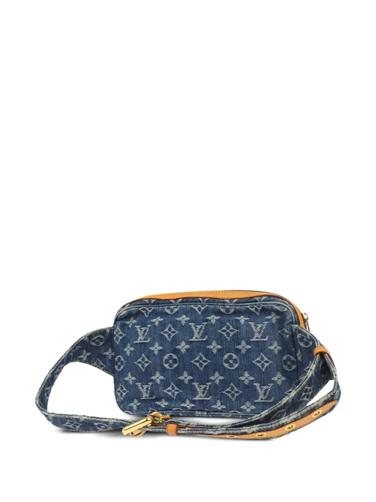 ビンテージ Louis Vuitton モノグラムデニム ベルトバッグ - 画像2