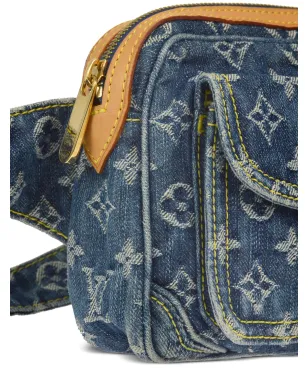 ビンテージ Louis Vuitton モノグラムデニム ベルトバッグ - サムネイル3