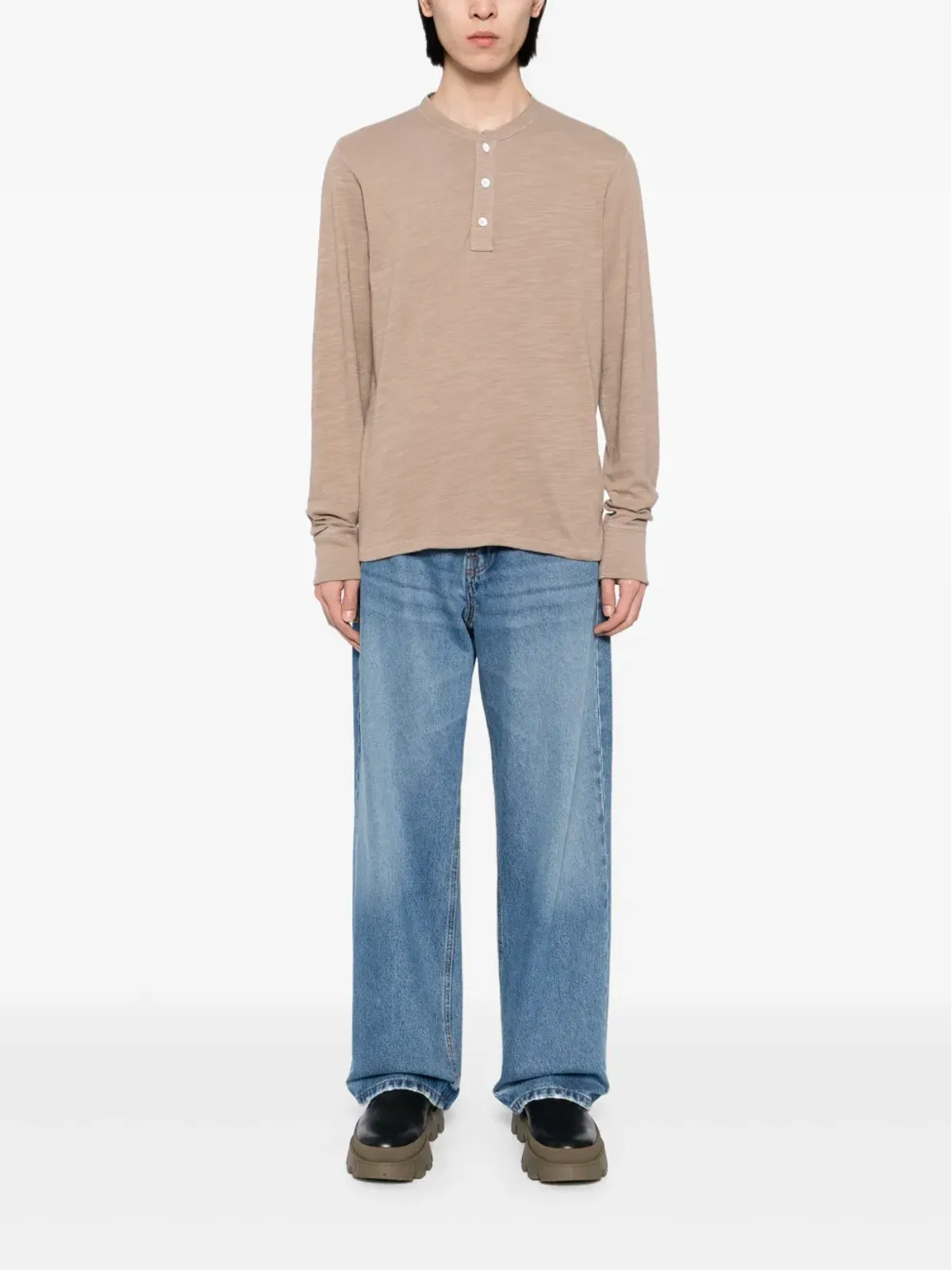 rag & bone クラシック・フレイム ヘンリーポロシャツ - 画像2