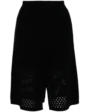 Onefifteen オープンニットスカート - ブラック - サムネイル1