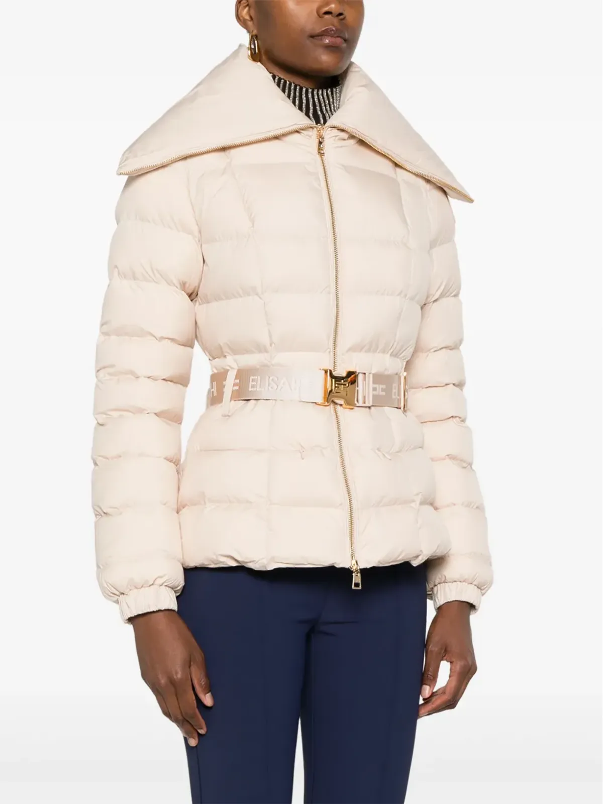 Elisabetta Franchi パディッドジャケット - 画像3