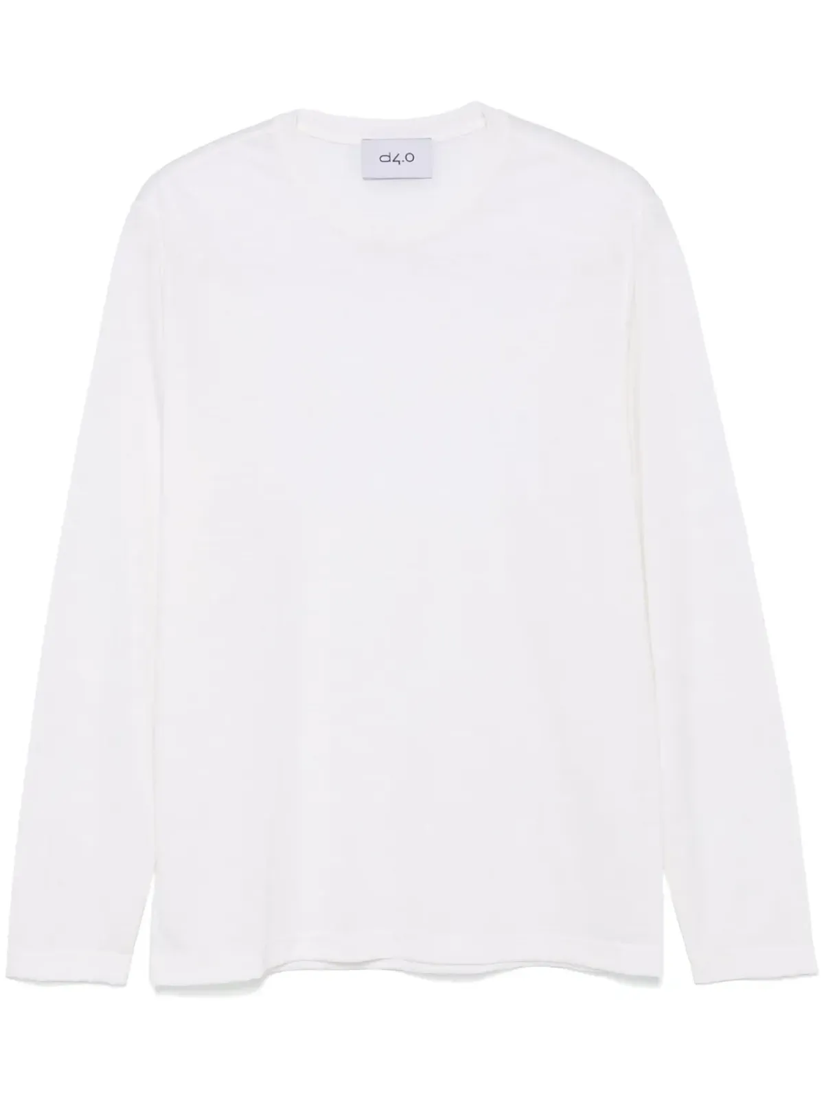D4.0 slub-texture T-shirt - White - 画像1