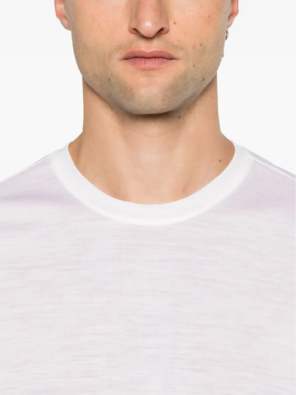 D4.0 slub-texture T-shirt - White - 画像5