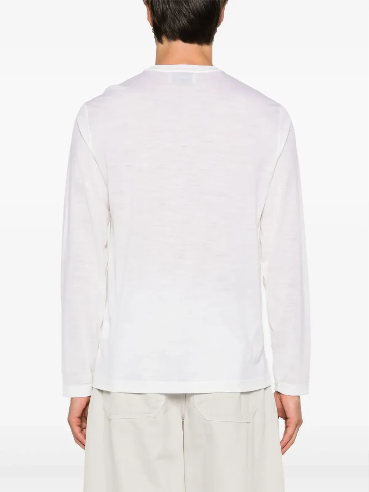 D4.0 slub-texture T-shirt - White - 画像4