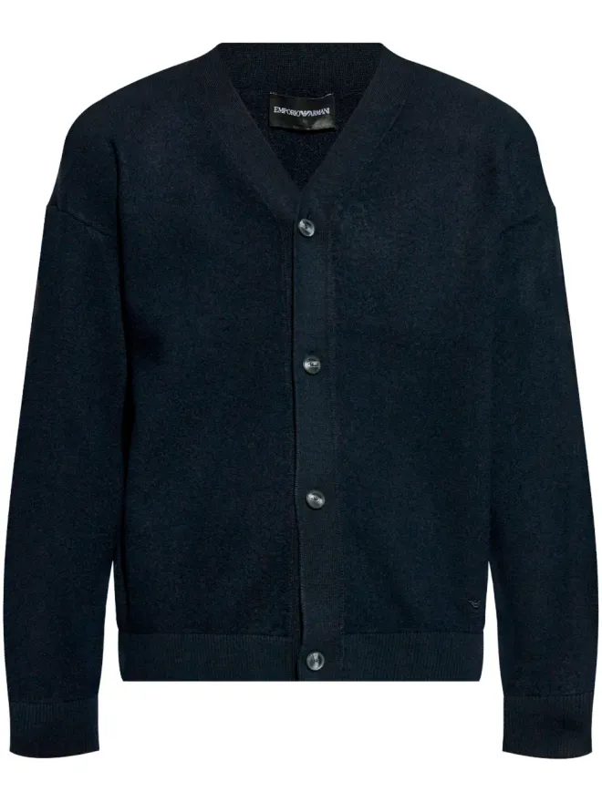 Emporio Armani Emporio Armani バージンウール カーディガン - ブルーの商品画像