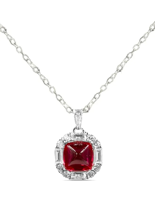 Juwelina Paris Juwelina Paris シュガーローフ ルビー ネックレスの商品画像