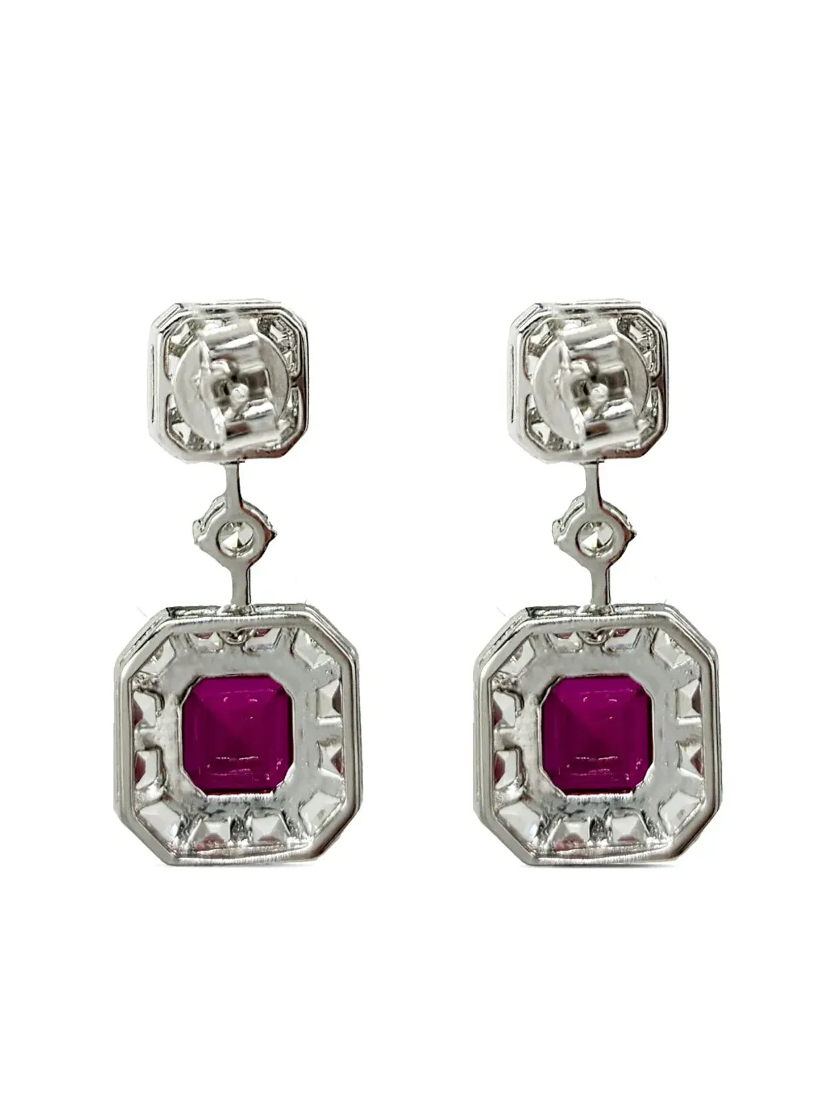 Juwelina Paris カーニバル ルビー ドロップ ピアス - 画像4