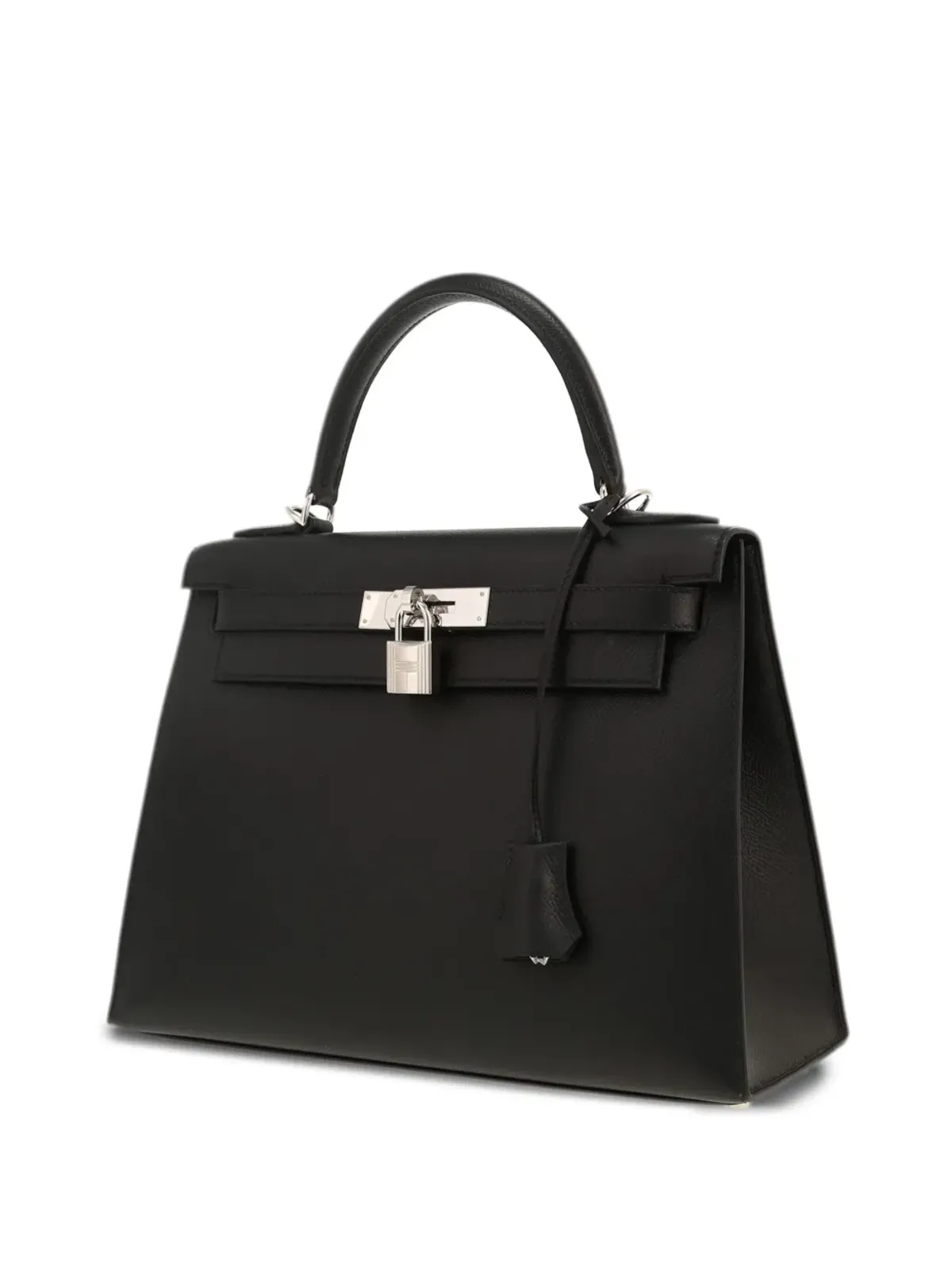 Hermès ビンテージ Kelly 28 cm ハンドバッグ - ブラック - 画像5