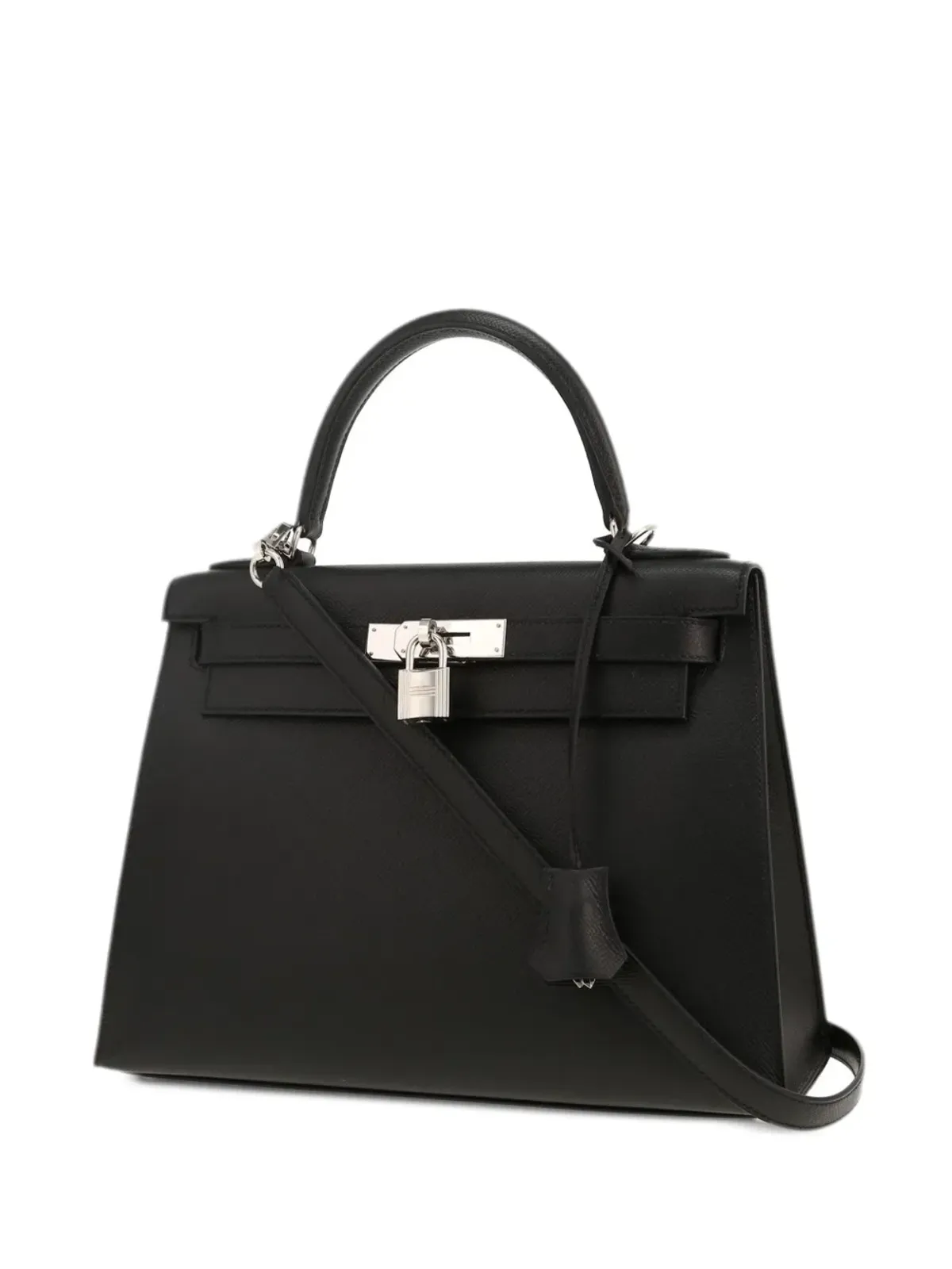 Hermès ビンテージ Kelly 28 cm ハンドバッグ - ブラック - 画像3