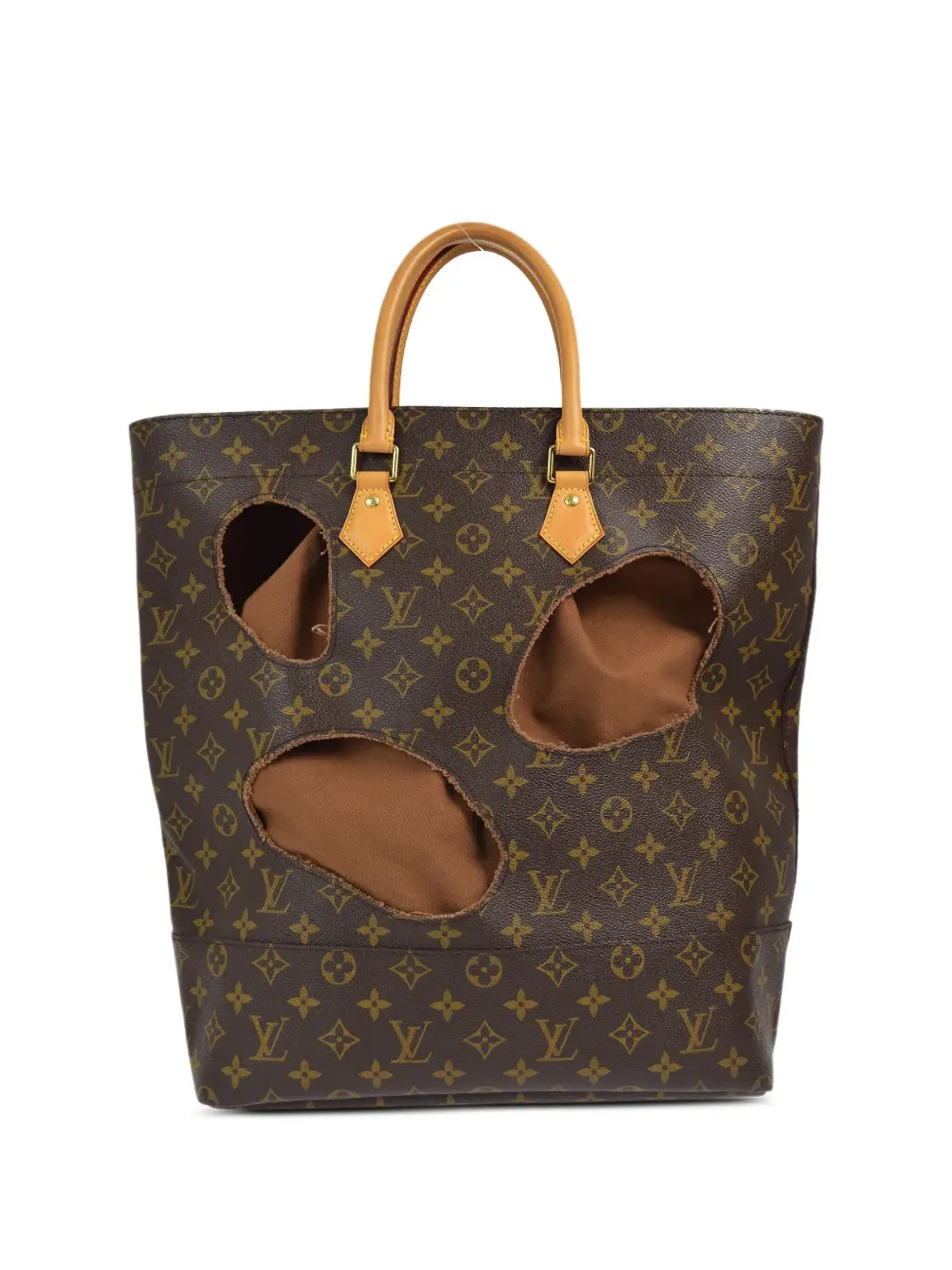 Louis Vuitton ビンテージ 2014年 x コムデギャルソン・ホールズ トートバッグ - ブラウン - 画像1