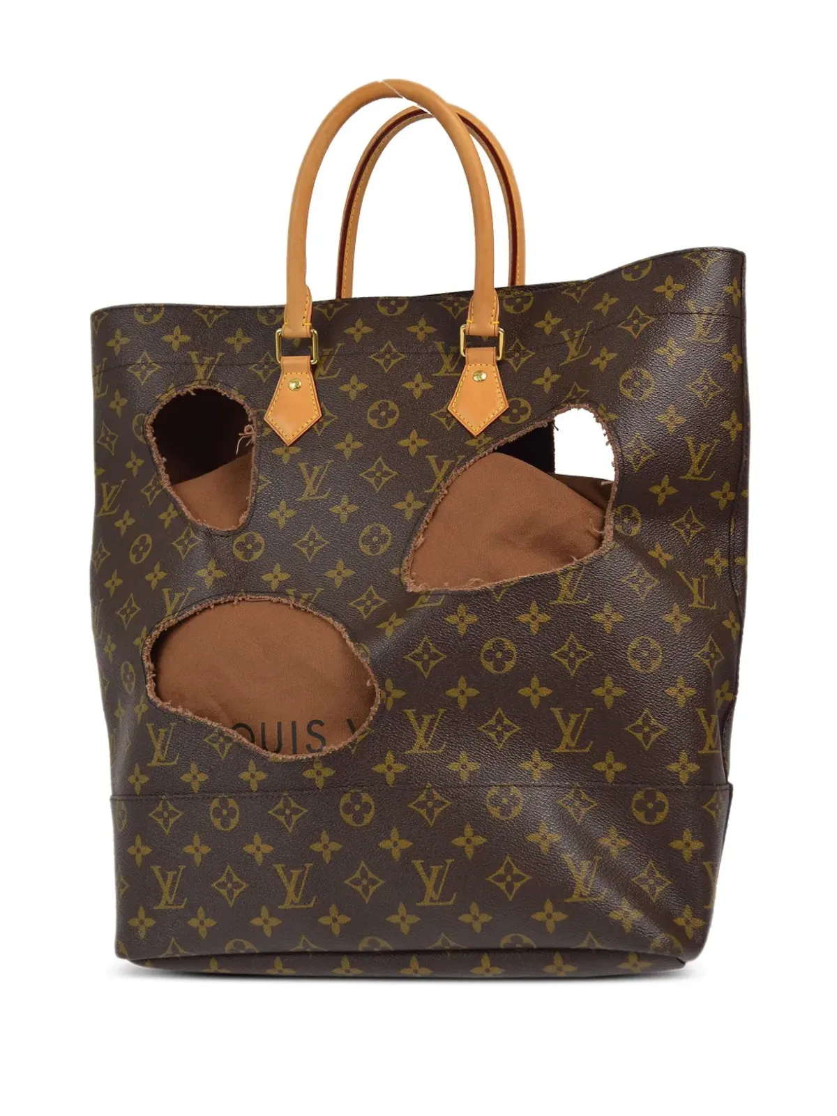 Louis Vuitton ビンテージ 2014年 x コムデギャルソン・ホールズ トートバッグ - ブラウン - 画像2