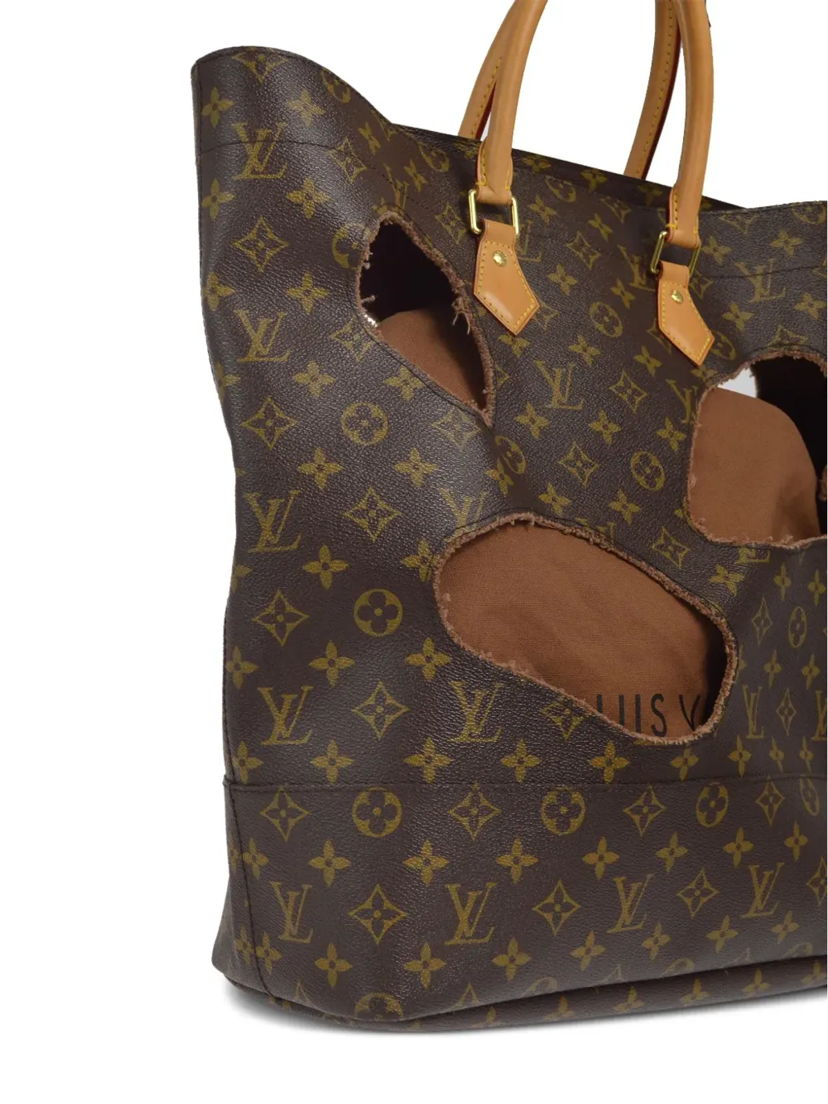 Louis Vuitton ビンテージ 2014年 x コムデギャルソン・ホールズ トートバッグ - ブラウン - 画像3