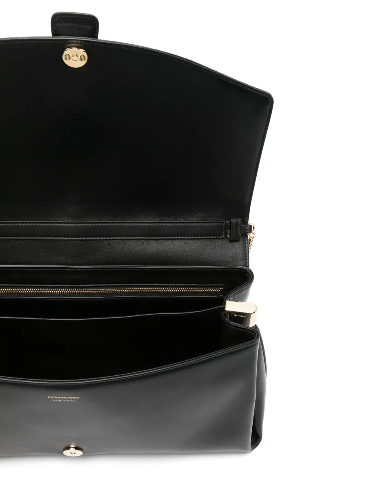Ferragamo ガンチーニバックル ショルダーバッグ - ブラック - 画像5