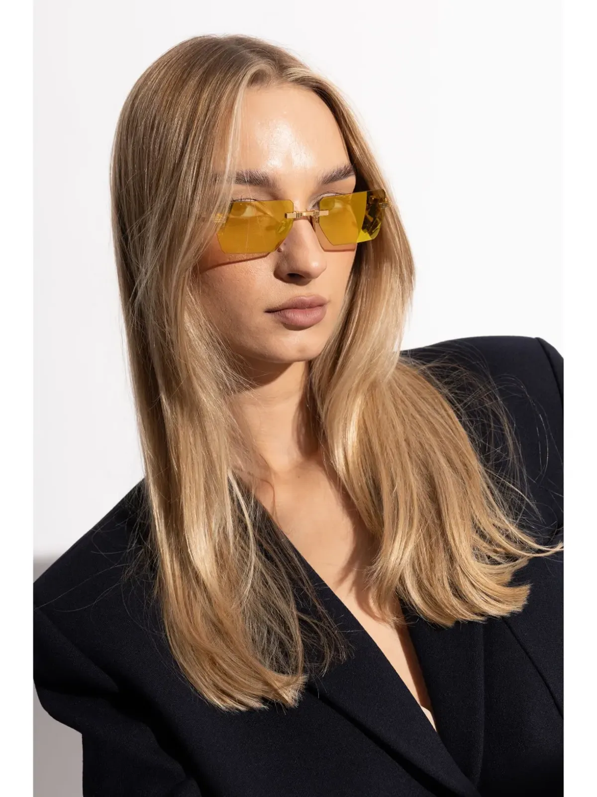 Balmain Eyewear BPS-150G-53 矩形フレーム サングラス - 画像2