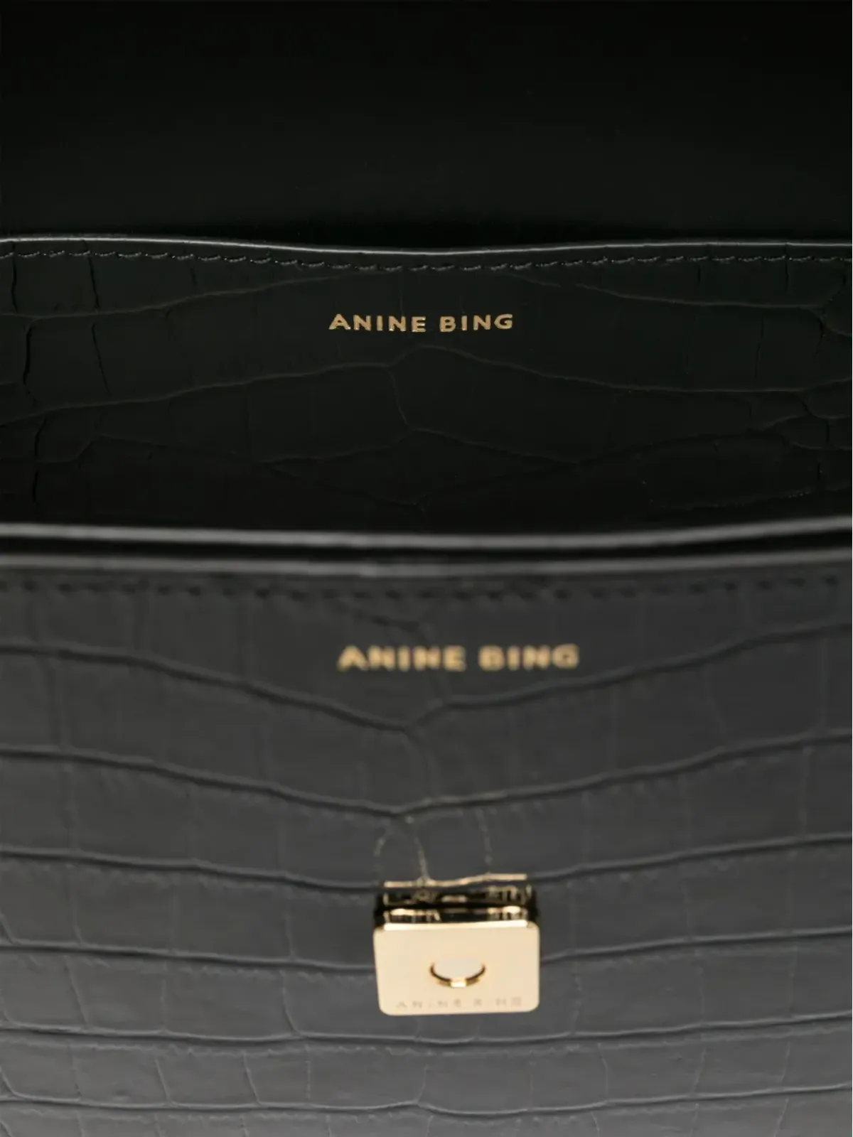 ANINE BING レザー・ショルダーバッグ - ブラック - 画像5