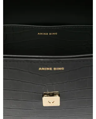 ANINE BING レザー・ショルダーバッグ - ブラック - サムネイル5