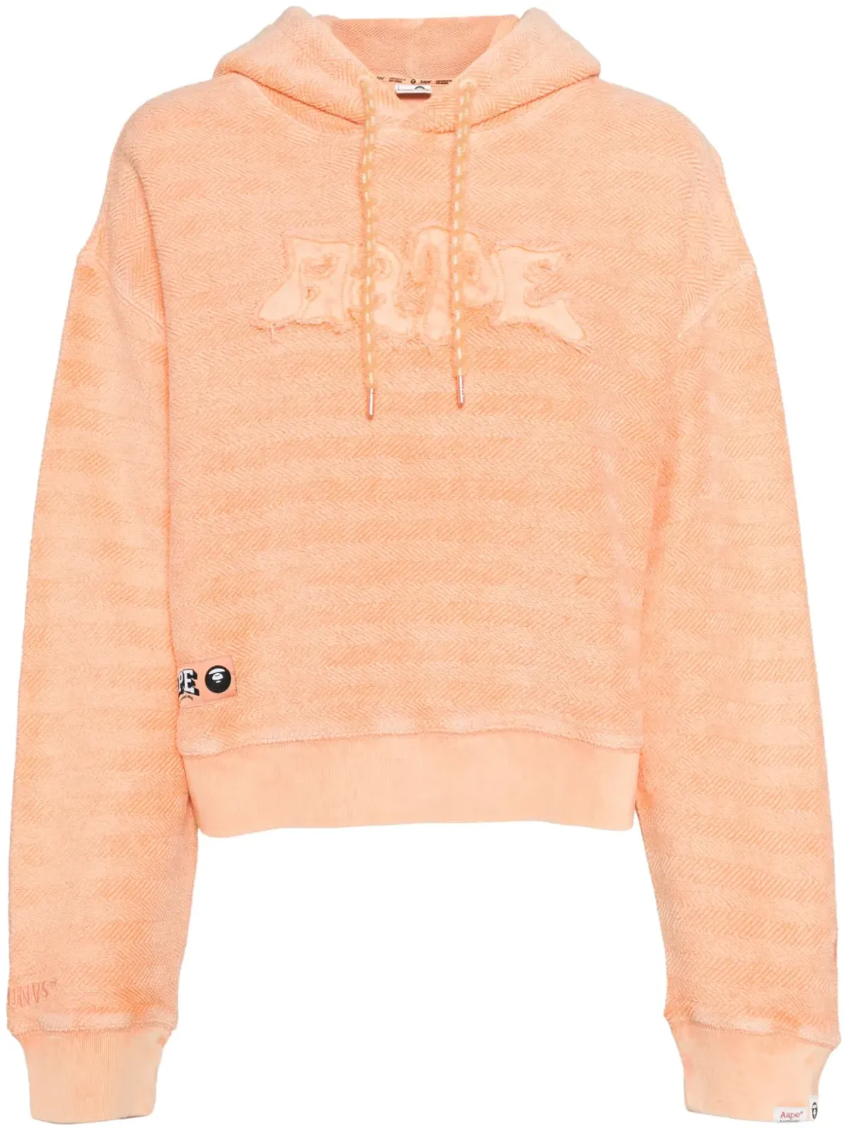 A BATHING APE® ロゴ入りコットンフーディ - 画像1