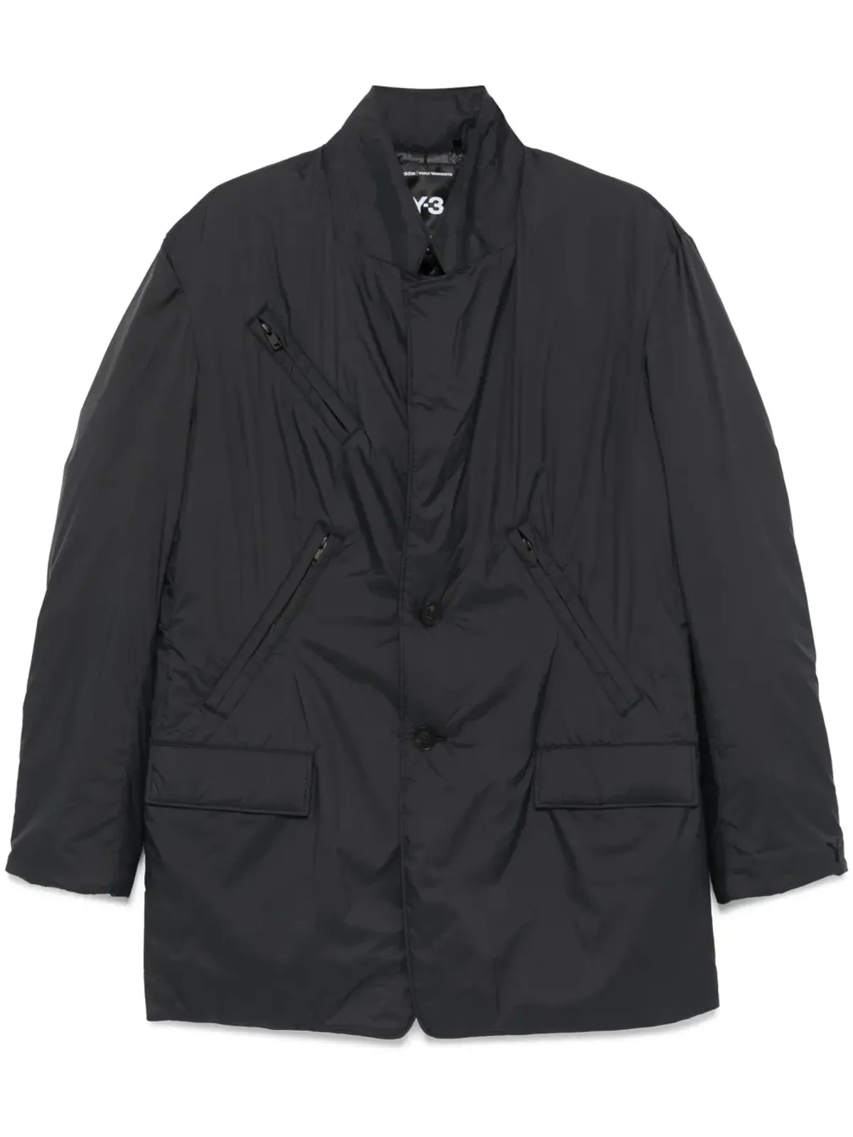 Y-3 マルチポケット入りパディッドジャケット ブラック - 画像1