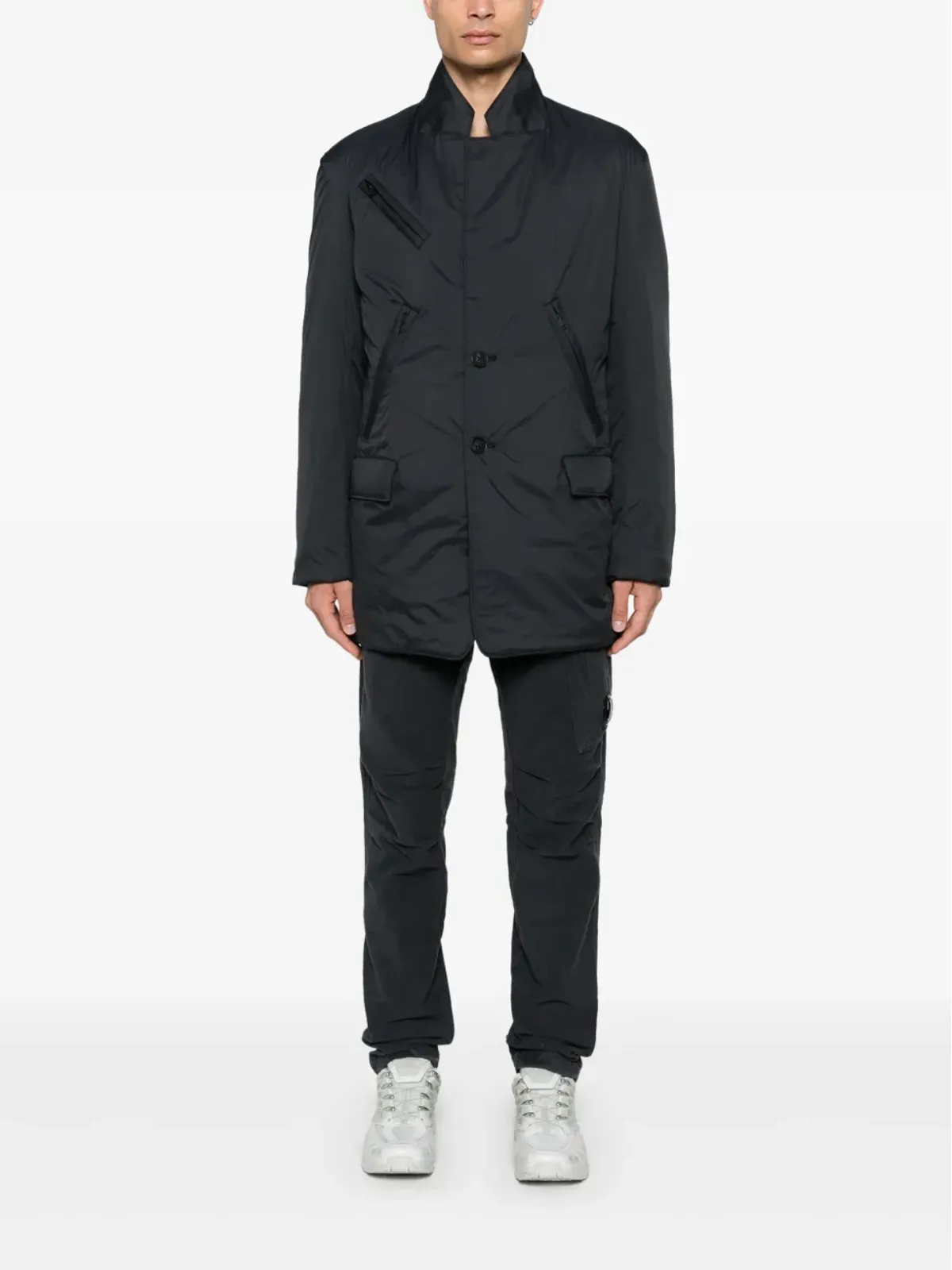Y-3 マルチポケット入りパディッドジャケット ブラック - 画像2