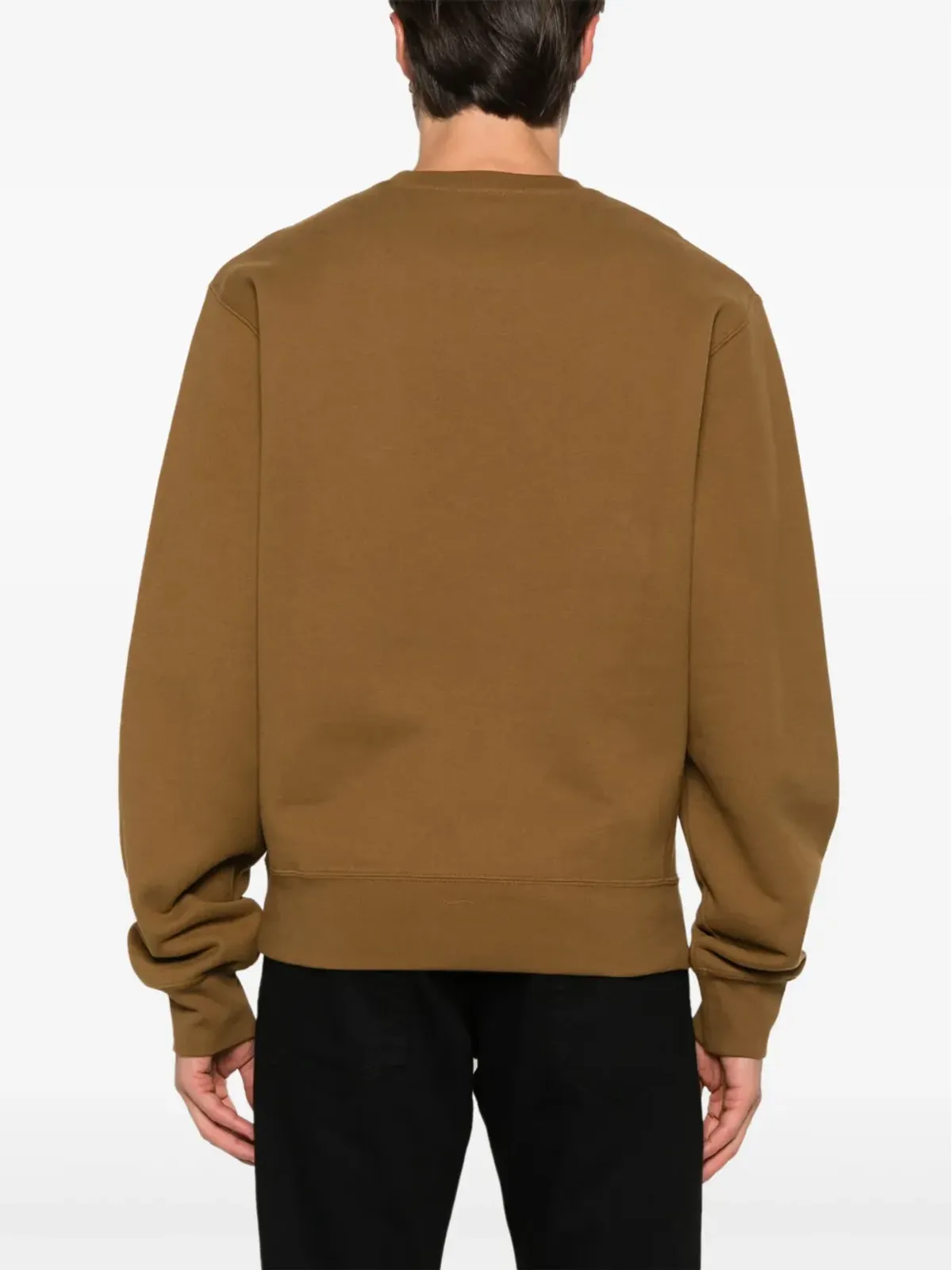 Saint Laurent ロゴ刺繍スウェットシャツ ブラウン - 画像4