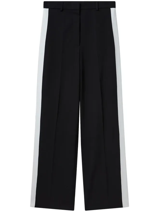 Stella McCartney Stella McCartney ストライプディテールのストレートレッグパンツの商品画像