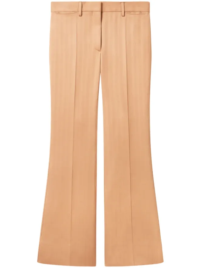 Stella McCartney Stella McCartney ローライズ・ストライプパンツ ブラウンの商品画像